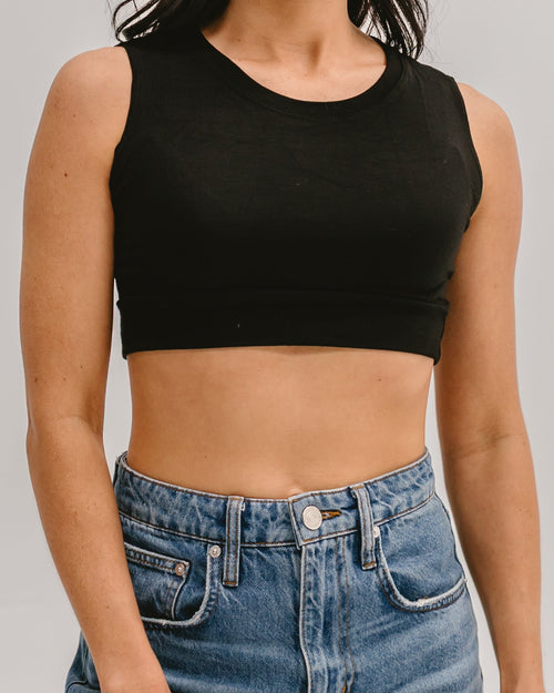 Crew Neck Tank Halftee